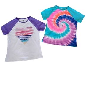 Lot of 2 Land's End Swim Shirts Girls Size XL